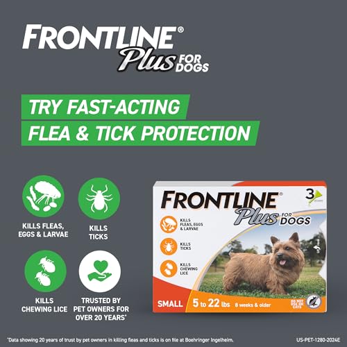 Flacon gouttes Frontline Gold pour chien petit, lutte contre puces et tiques.
