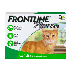 FRONTLINE Plus Chat : bouteille et applicateur pour une protection mensuelle.