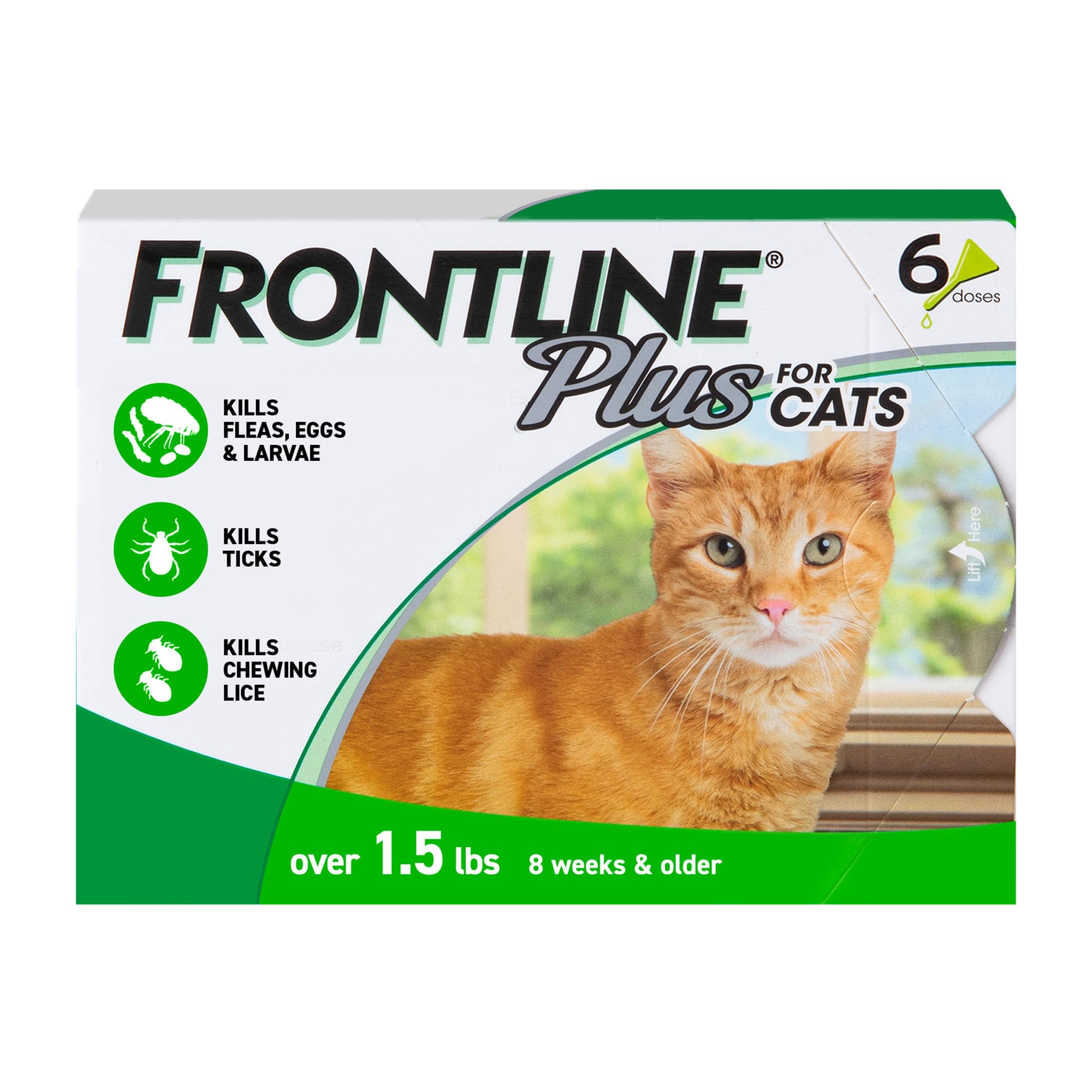 FRONTLINE Plus – pipette d’application sur chat pour une protection rapide.