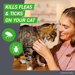 FRONTLINE Plus – application sur la zone du cou du chat pour une action ciblée.