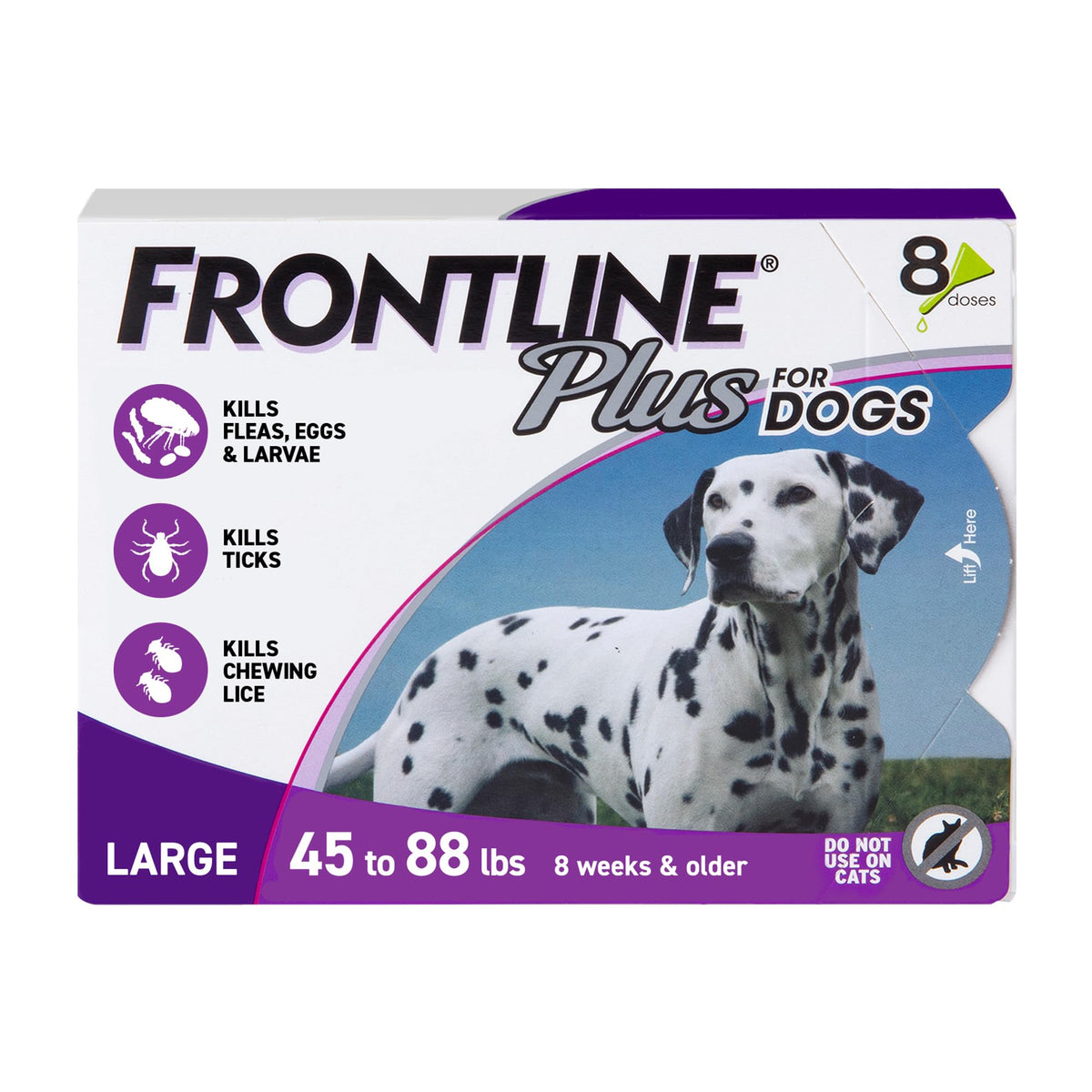 FRONTLINE Plus pour chien grand – bouteille prête à l'emploi et utilisation simple.