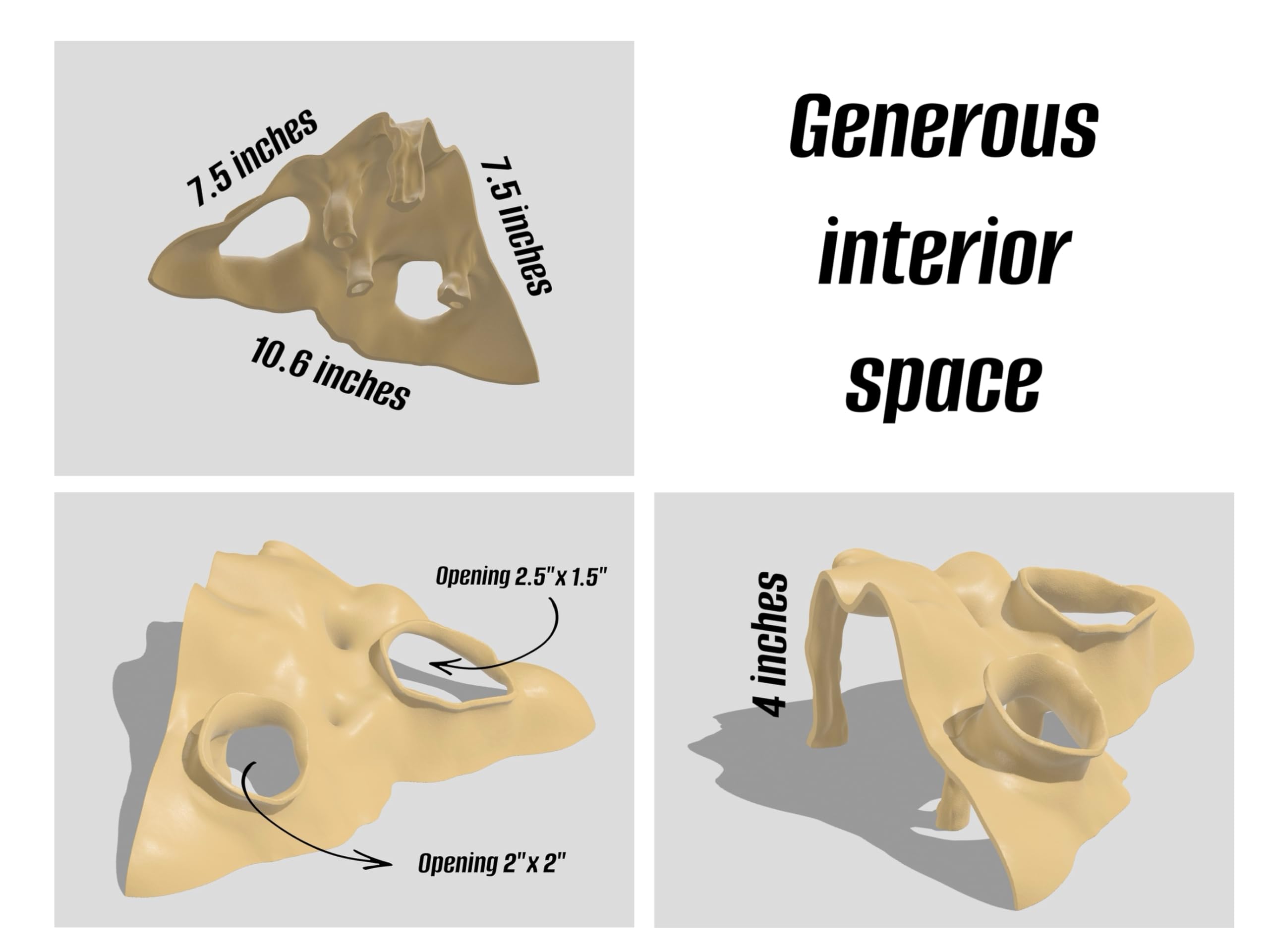 PLA sûr pour habitats humides et secs.