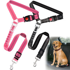 Frskcssd deux-pack ceinture chien voiture 3-en-1 pour installation rapide et sécurisée.