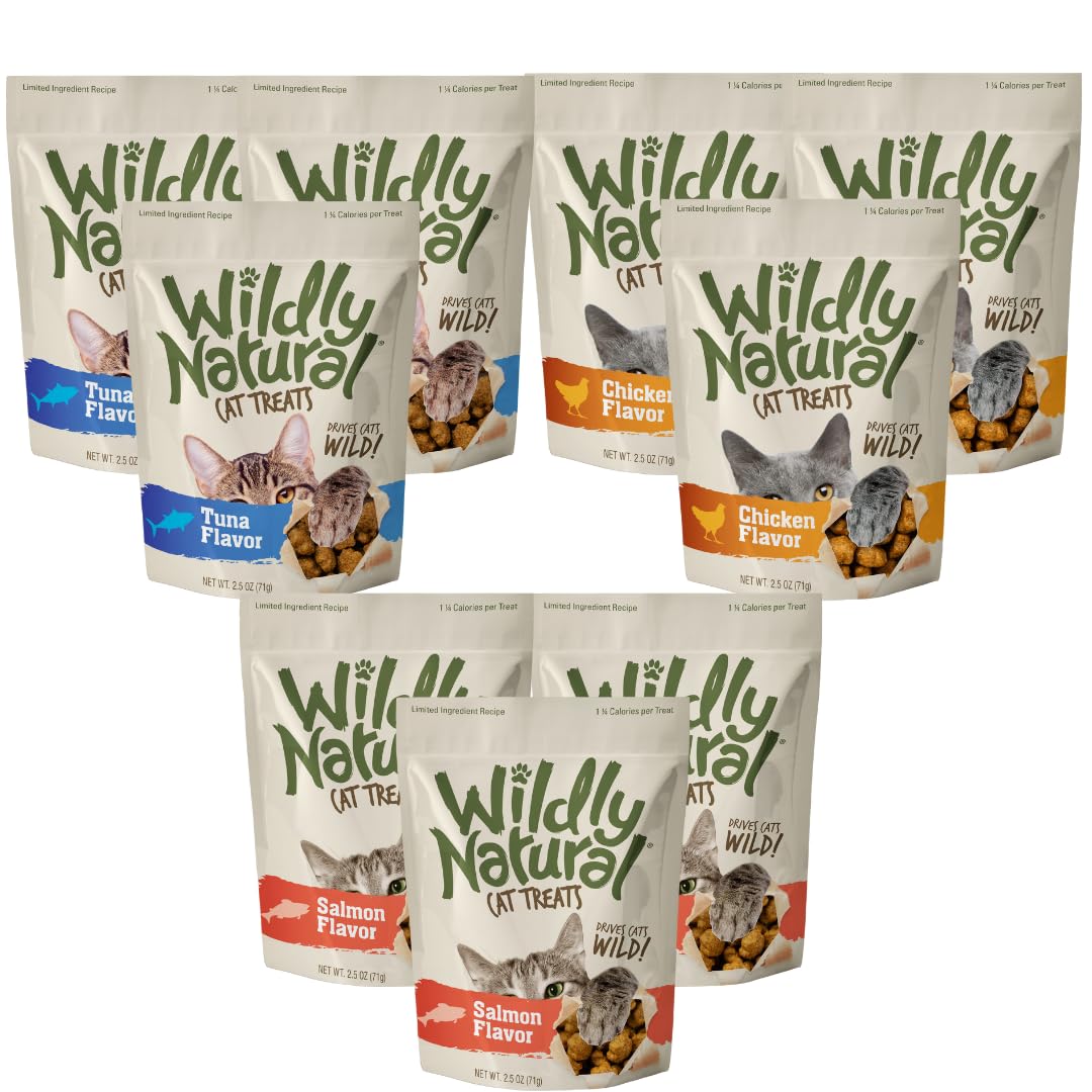 Fruitables friandises pour chat — vue d’ensemble du pack variété poulet-thon-saumon, parfait pour récompenser.