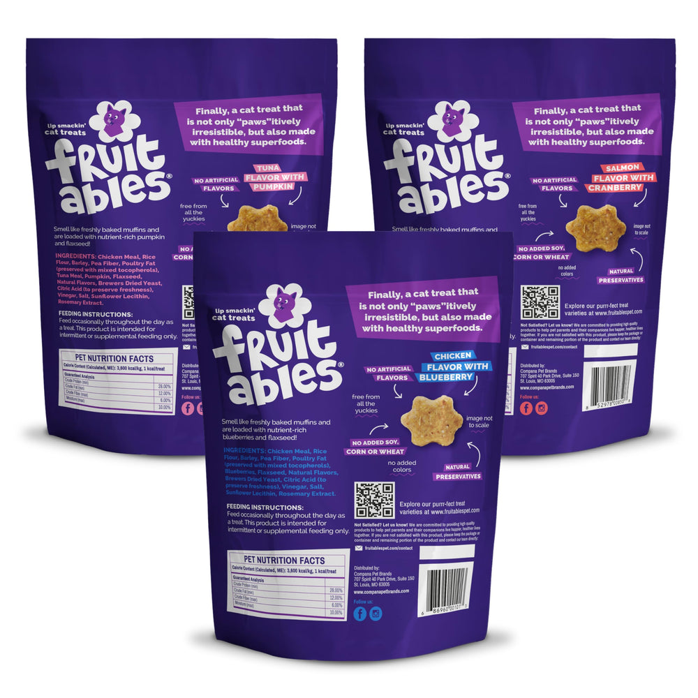 Fruitables Chat croquant thon – emballage clair et goût appétissant.