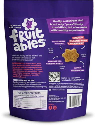 Friandises Fruitables ingrédients simples et naturels sans additifs artificiels.