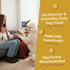 Fruitables biscuits sans blé pour chien, citrouille et poulet.