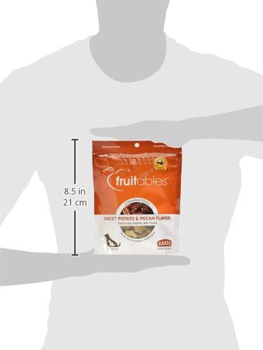 Friandises Fruitables entraînement patate douce, faible calories pour récompenses quotidiennes.