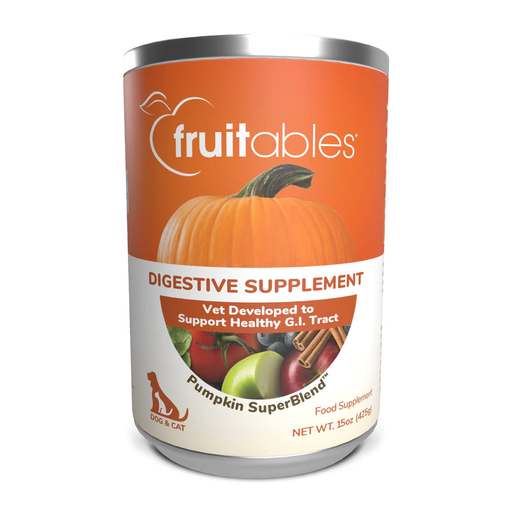 Fruitables Potiron Digestif Chien — bouteille visible et soutien digestif naturel.