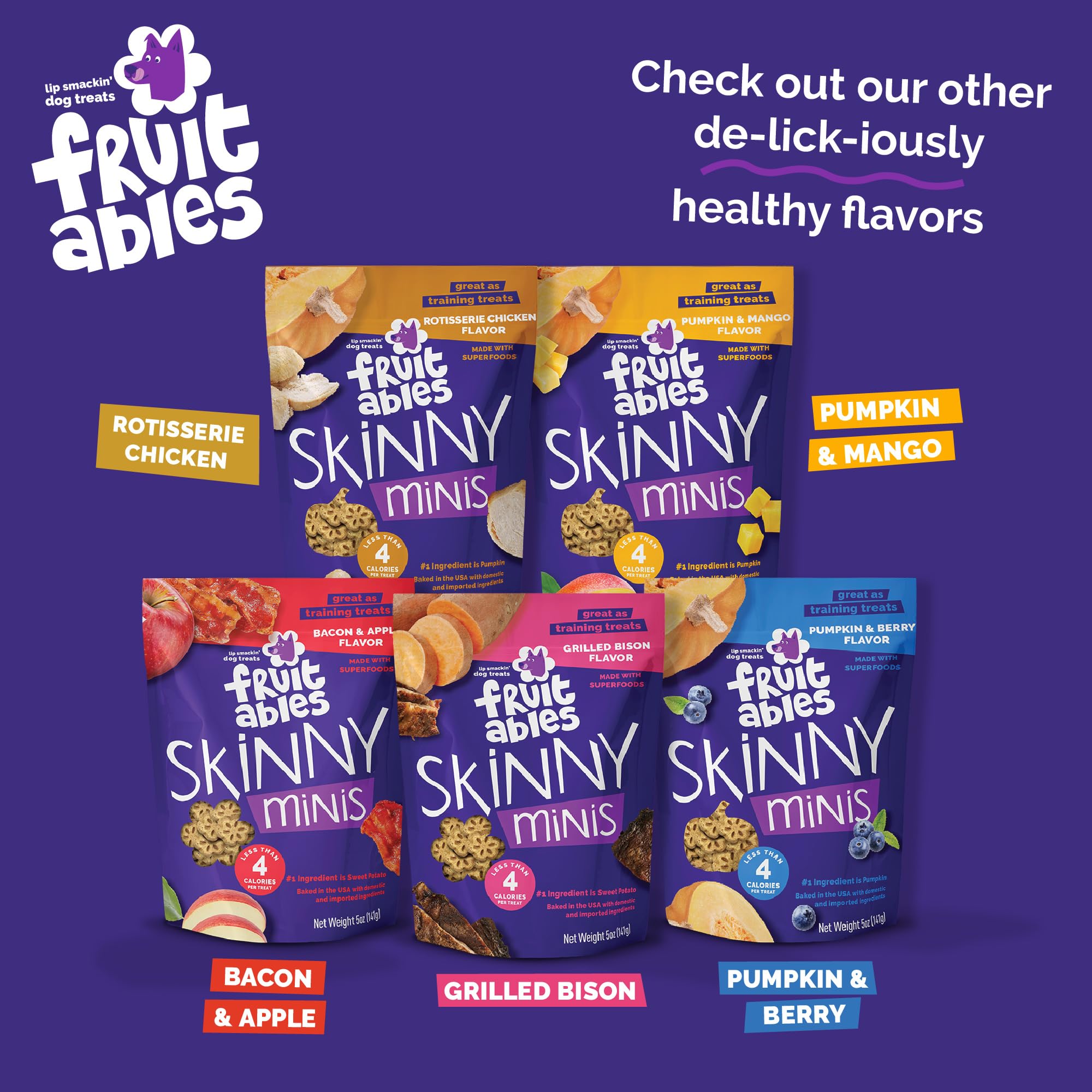 Fruitables Skinny Minis calorie intelligente, plaisir sain sans excès