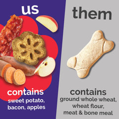 Fruitables Skinny Minis goût pomme bacon, arôme séduisant pour stimuler l'attention.