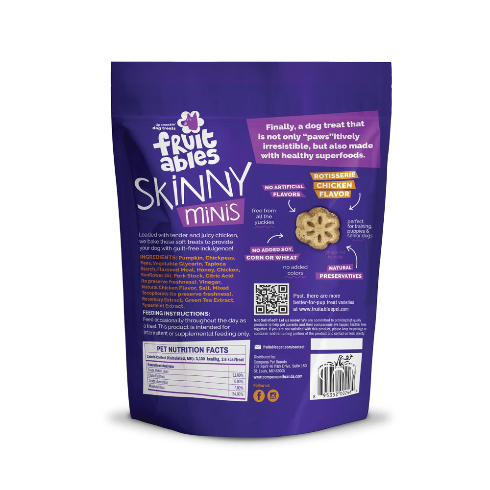 Pack 5 oz Fruitables Skinny Minis, pratique pour l'entraînement