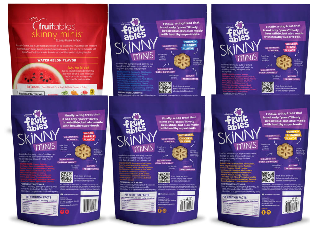 Fruitables Skinny Minis Pumpkin & Mango, friandise savoureuse et pratique