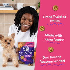 Friandise Fruitables Skinny Minis sans blé, sans maïs et sans soja.