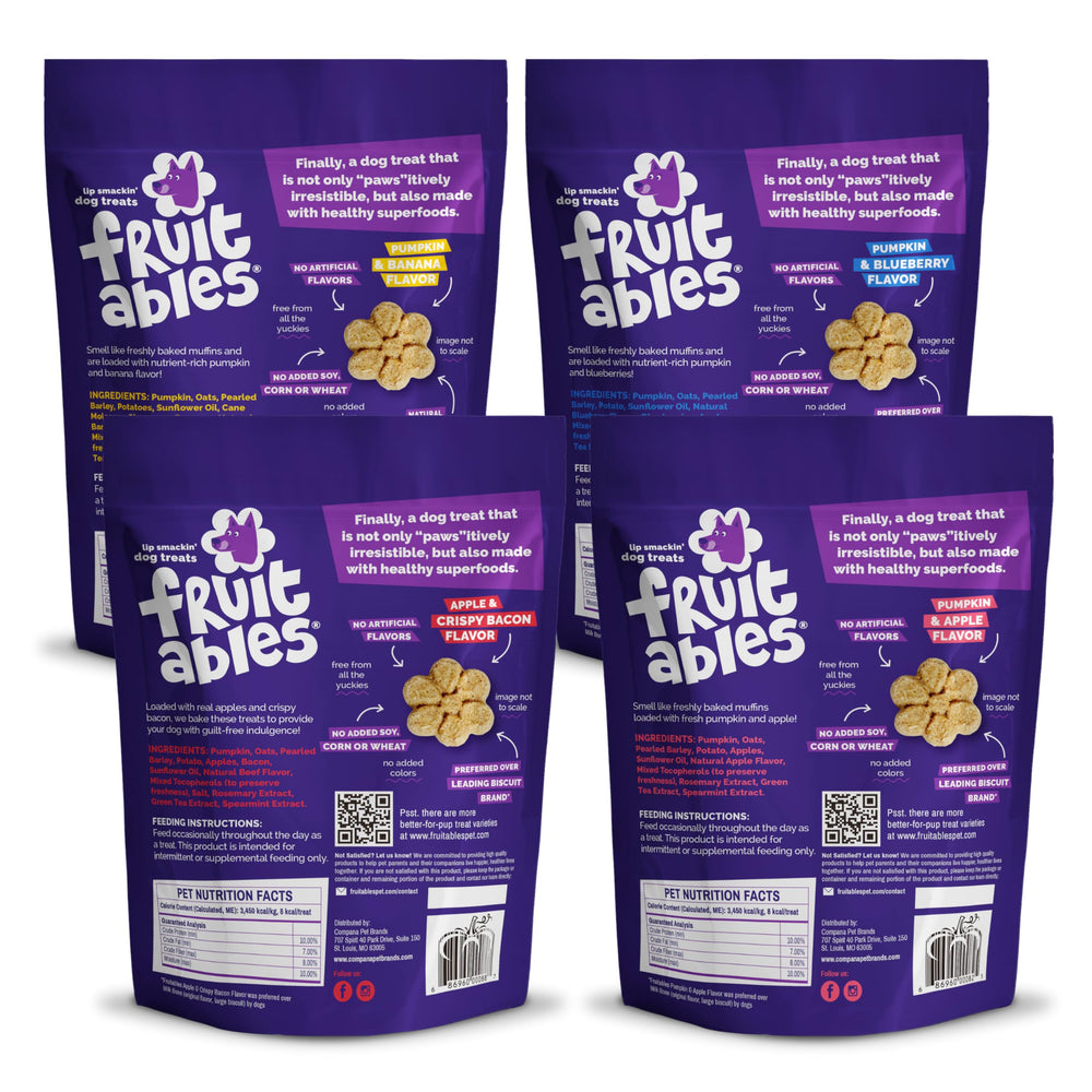 Snacks Fruitables pour chien, faible calorie, idéal pour l’entraînement