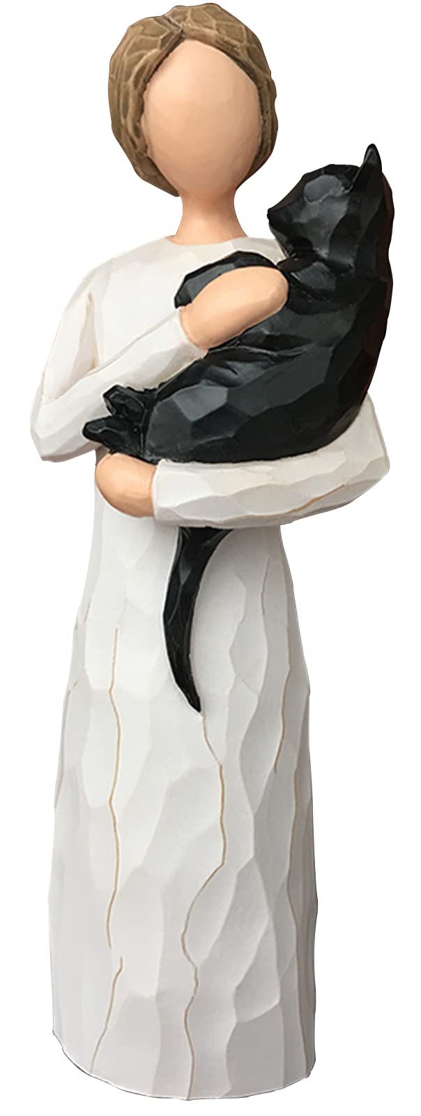FRUMOASA statue ange chat 6 pouces, souvenir tendre pour chat perdu