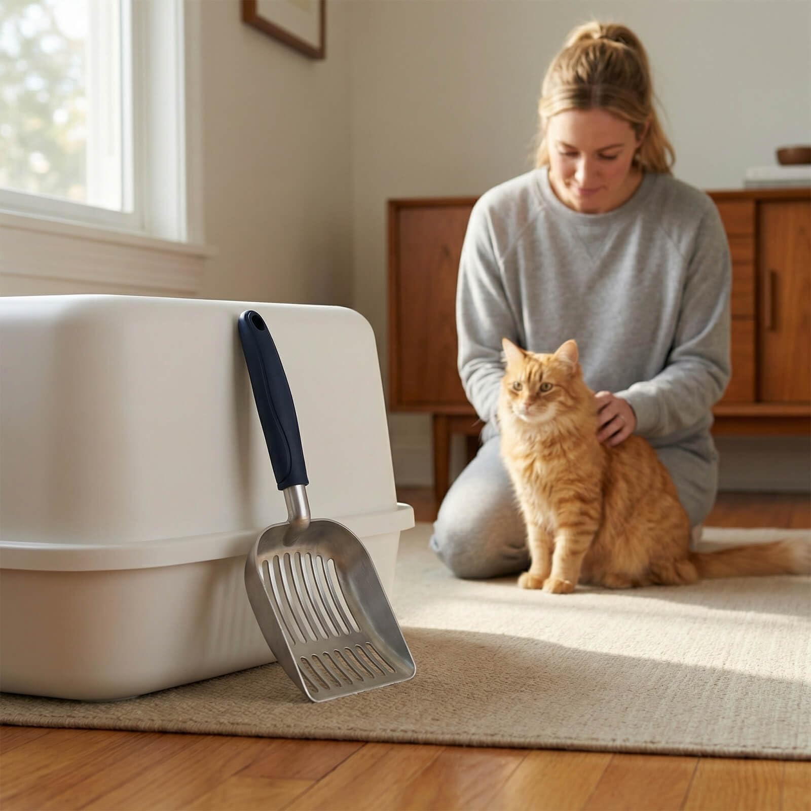 Frxat pelle litiere aluminium durable, resistance au pliage pour usage prolongé.