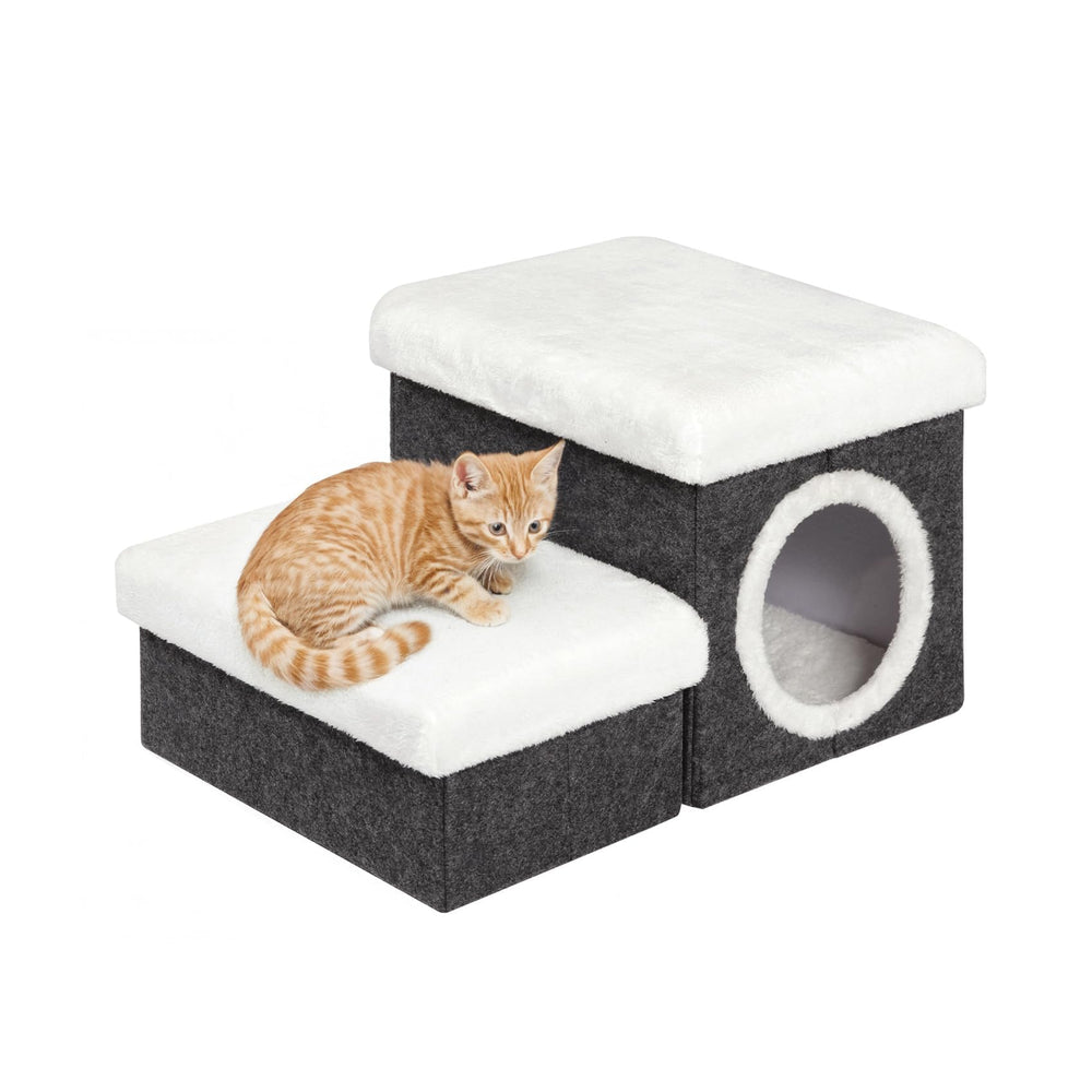 FSOBEIIALEO chat-maison-etages: espace cosy avec rangement pratique.