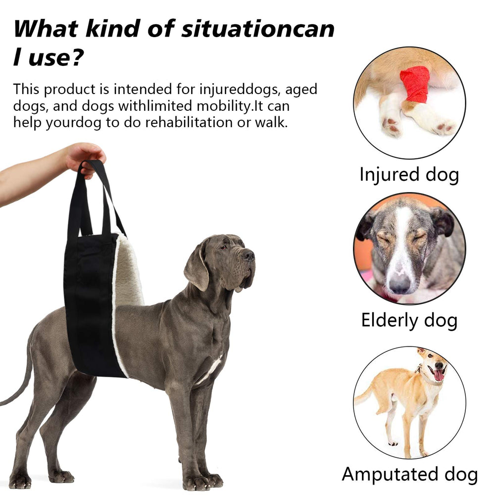 FSUHHIAD sling-mobilite-chien-arriere, aide à la marche et au mouvement.