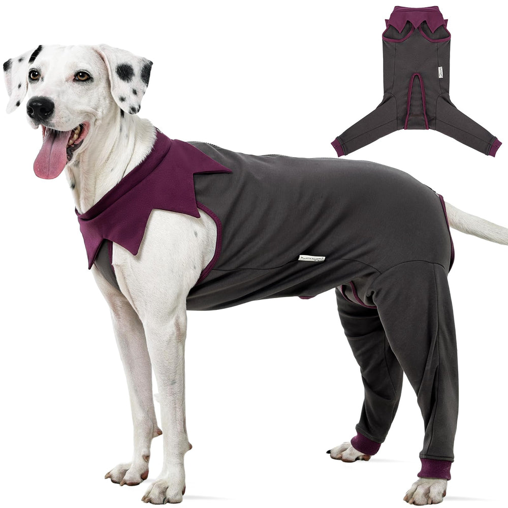 FUAMEY costume-recup-chien-avant: protection post‑opératoire du ventre et repos plus serein.