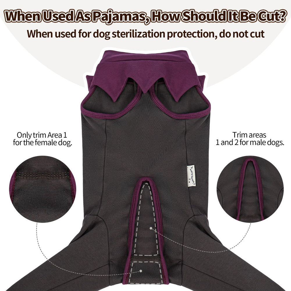 FUAMEY costume-recup-chien-usage-domicile: tenue confortable pour le quotidien à la maison.