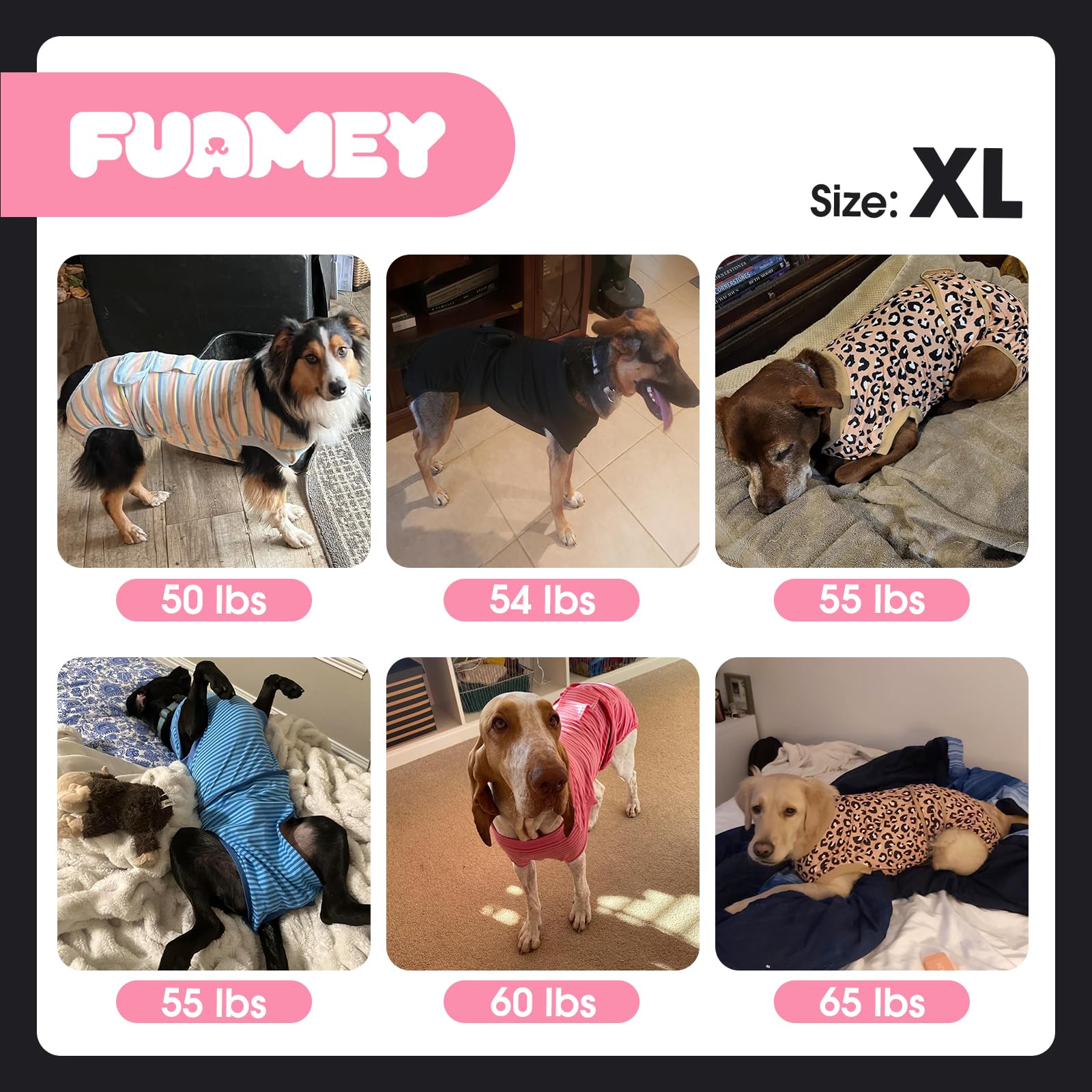 FUAMEY Combinaison-protectrice chien isolation contre poussière