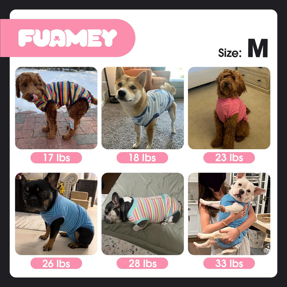 FUAMEY combinaison de récupération chien utilisation interieur exterieur bleu propreté et confort