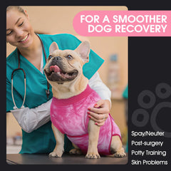 FUAMEY combinaison recuperation chien grand - tissu respirant et elastique pour mouvement libre