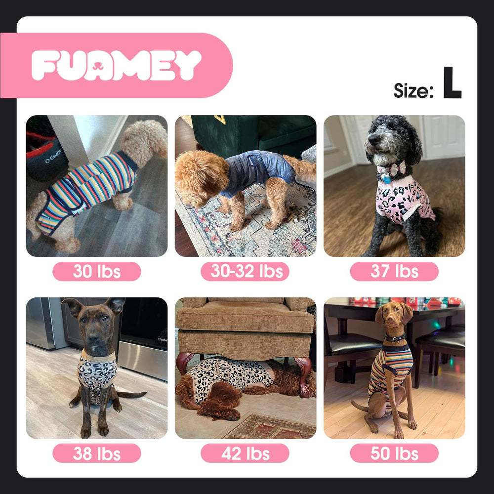 FUAMEY combinaison recuperation chien grand - tenue légère pour repas et promenades