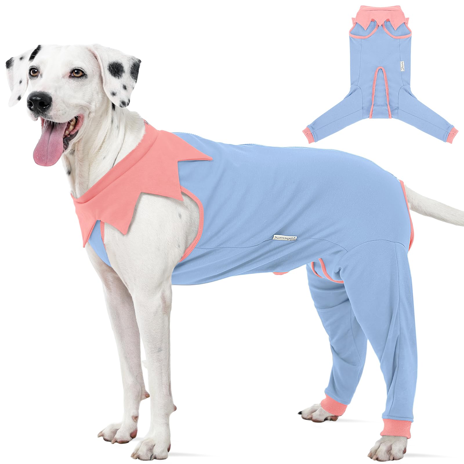 FUAMEY Combinaison récupération chien zippée protège abdomen et plaies.