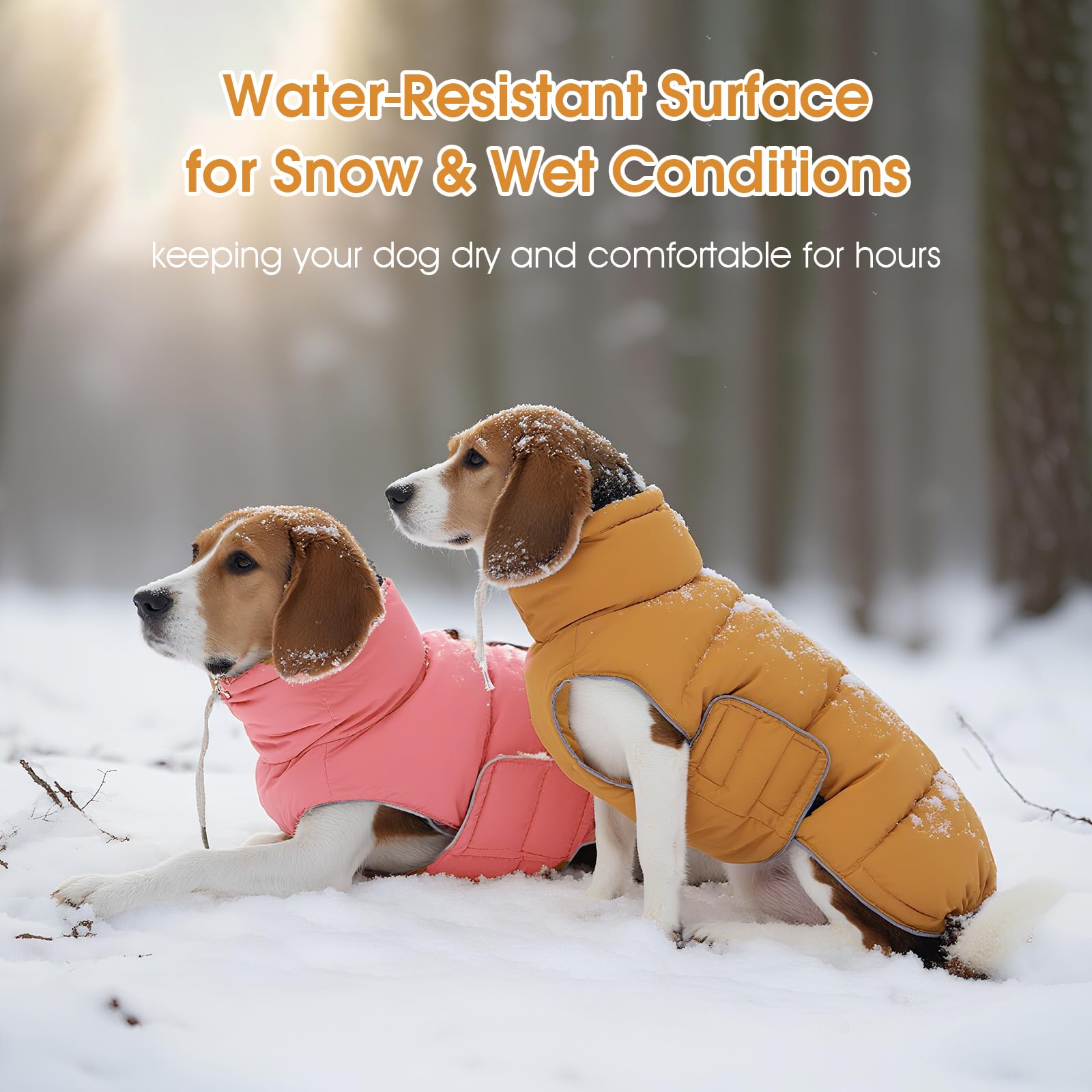 Manteau FUAMEY pour chien, ajustement élastique pour un maintien confortable.