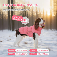 FUAMEY manteau-puffer-chien-grand-cote assure un maintien précis sans restriction.