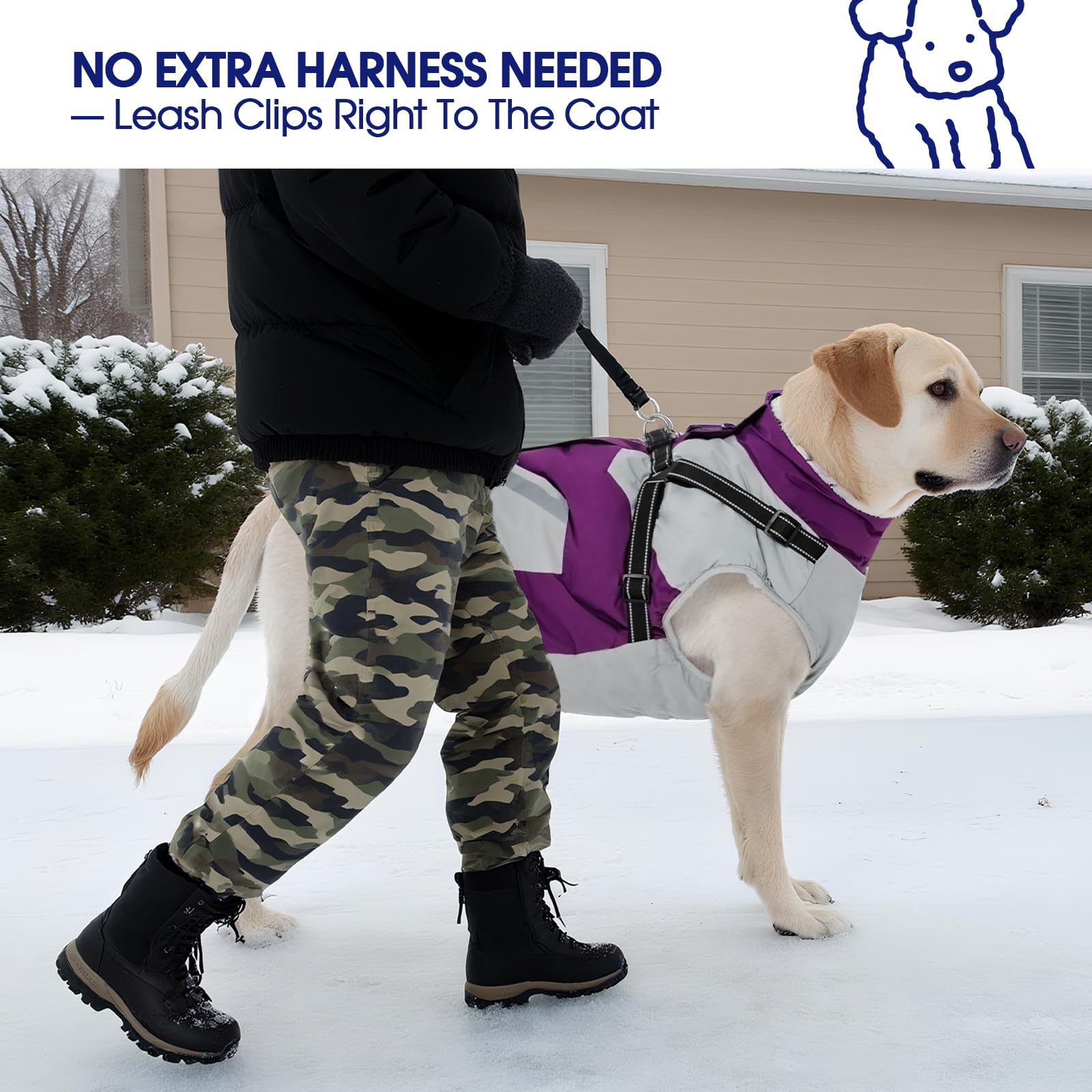 Tailles 3XL FUAMEY, ajustement confortable pour grands chiens.