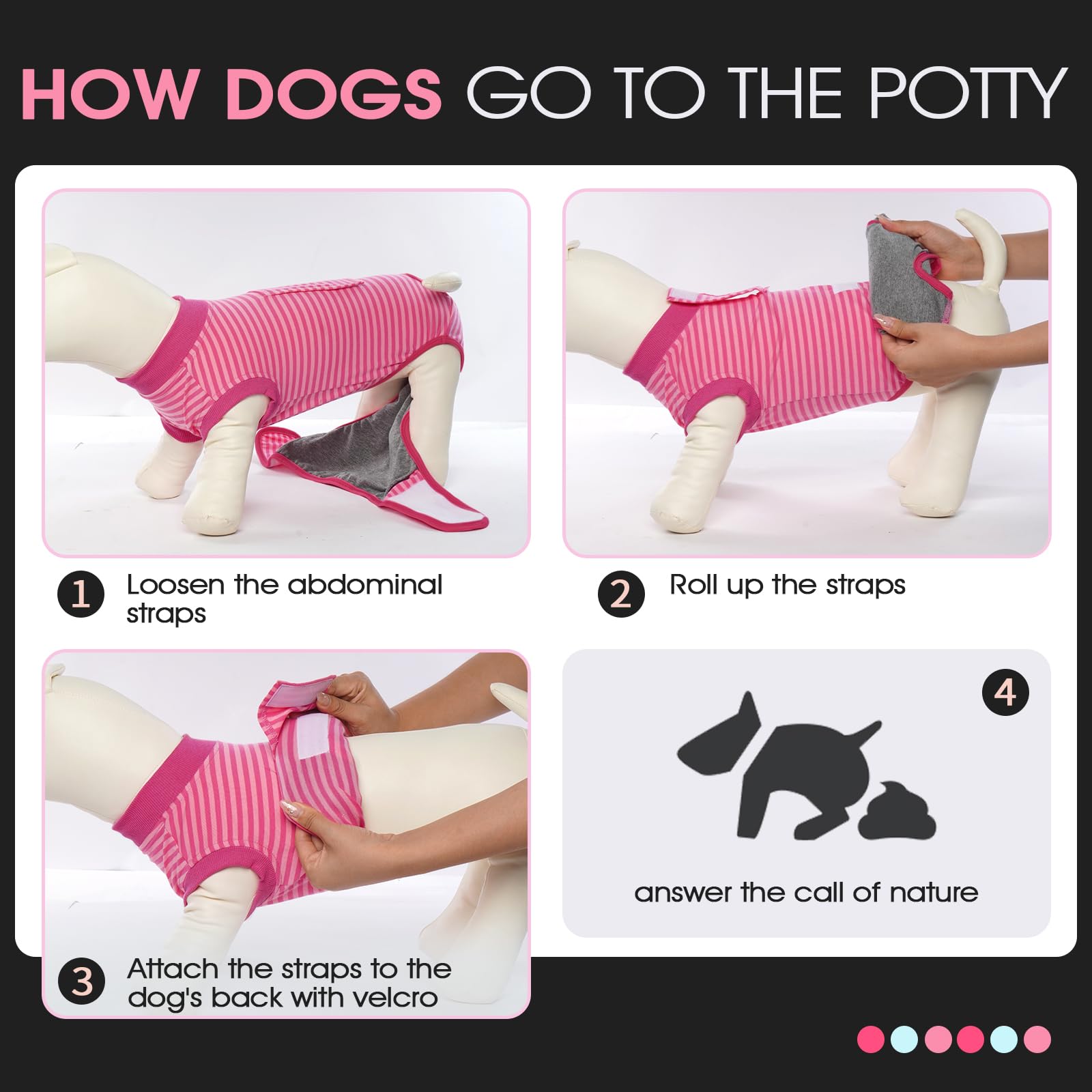 FUAMEY Tenue-convalescence chien stérilisation pour repos et mouvement libre