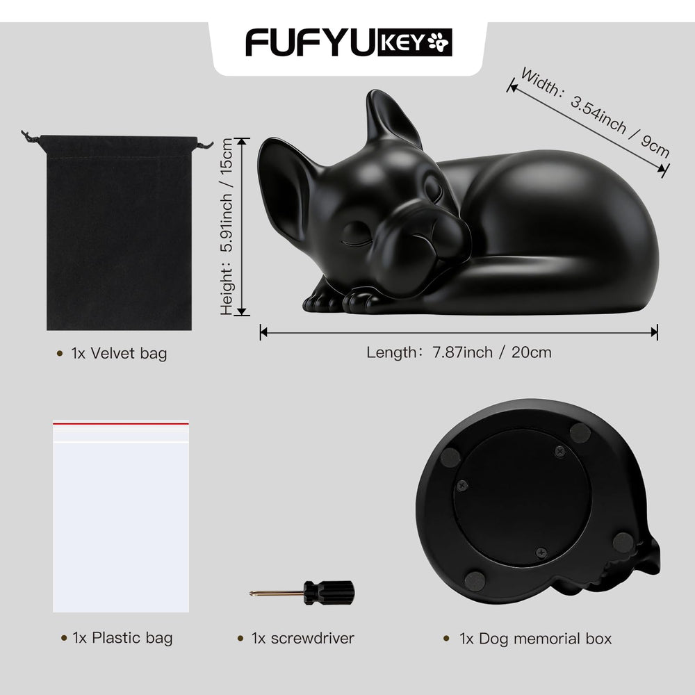 Sac velours inclus avec l’urne FUFYUKEY pour ranger les souvenirs en sécurité.