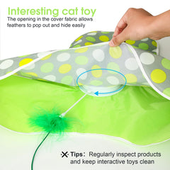 FUGODIWI chat tissu double couche, sensation tactile riche et exploration.