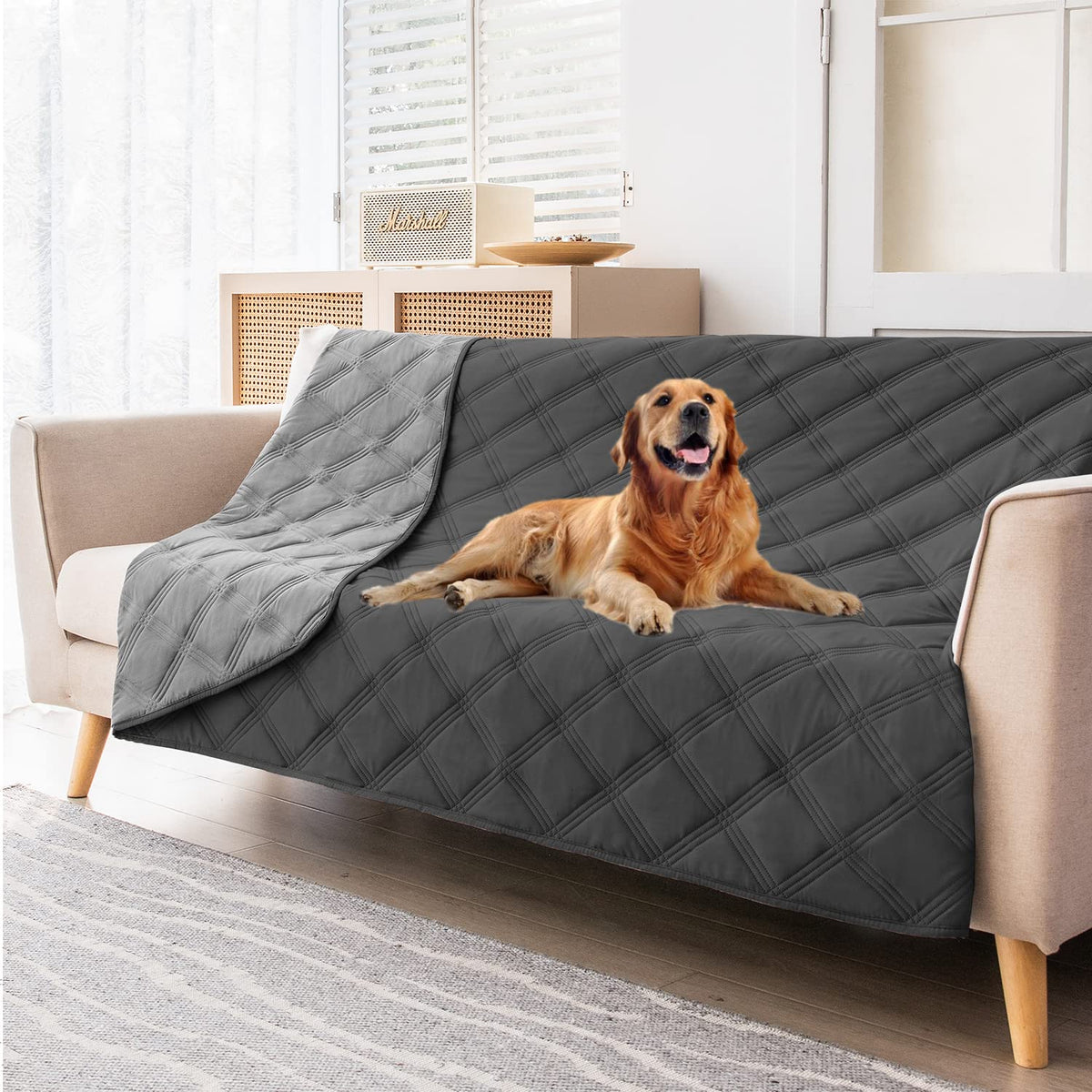 Fuguitex: couverture chien imperméable et réversible protège canapé.