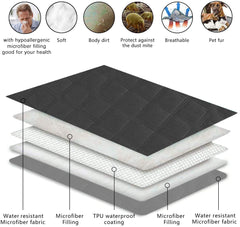 Fuguitex: housse lavable en machine protège lit et coussin.