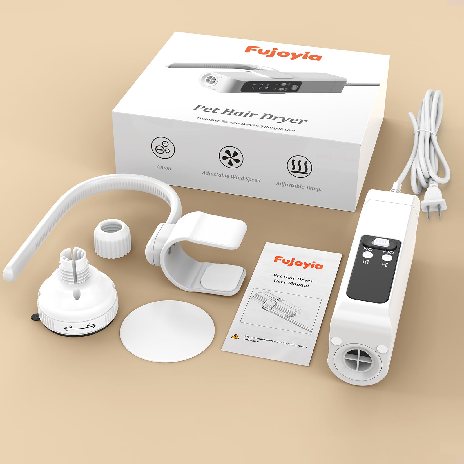 Fujoyia sécheur pour chien portable, idéal pour voyage