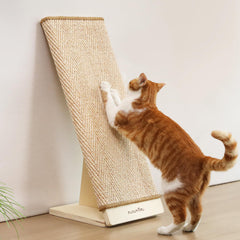 FUKUMARU rampe de grattage en sisal pour chats, posture naturelle