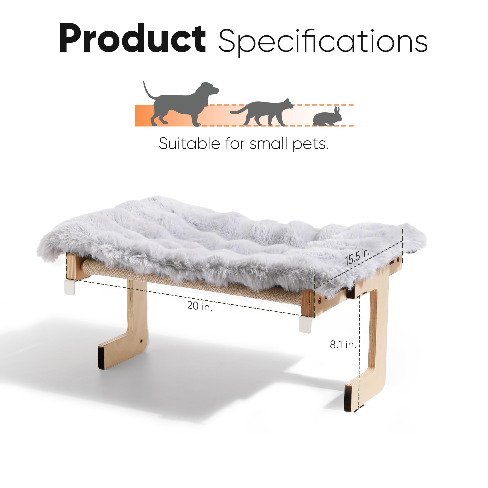 FUKUMARU dortoir-chat-grande-taille, idéal pour chats adultes et gros chatons.