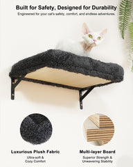 Étagère murale FUKUMARU pour chat, poste d’observation polyvalent.