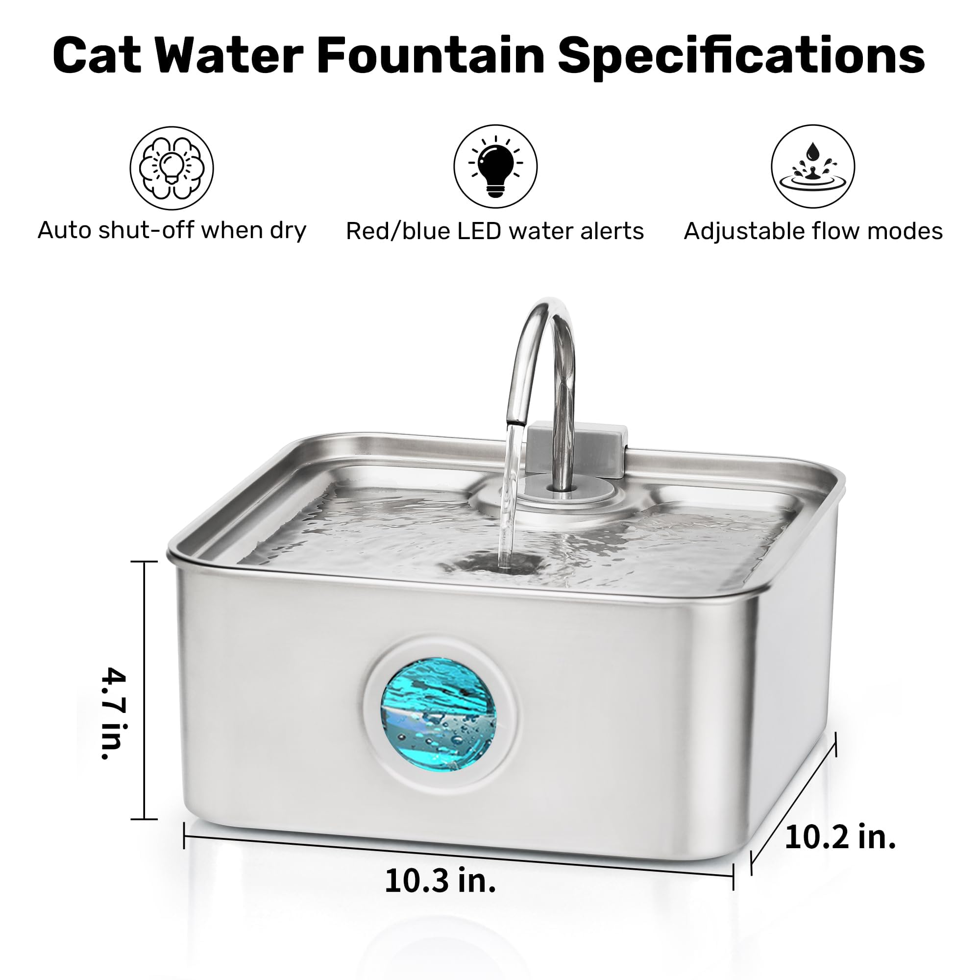 FUKUMARU flux reglable pour animaux, adaptant le débit.