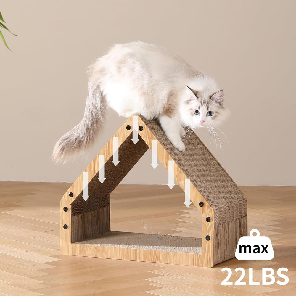 Grattoir en tunnel pour plusieurs chats et jeux supervisés