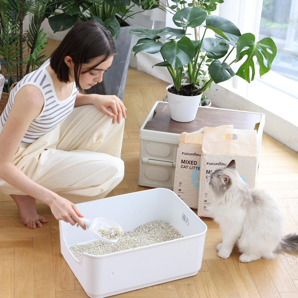 À base de tofu biodégradable, jeter simplement à la poubelle.