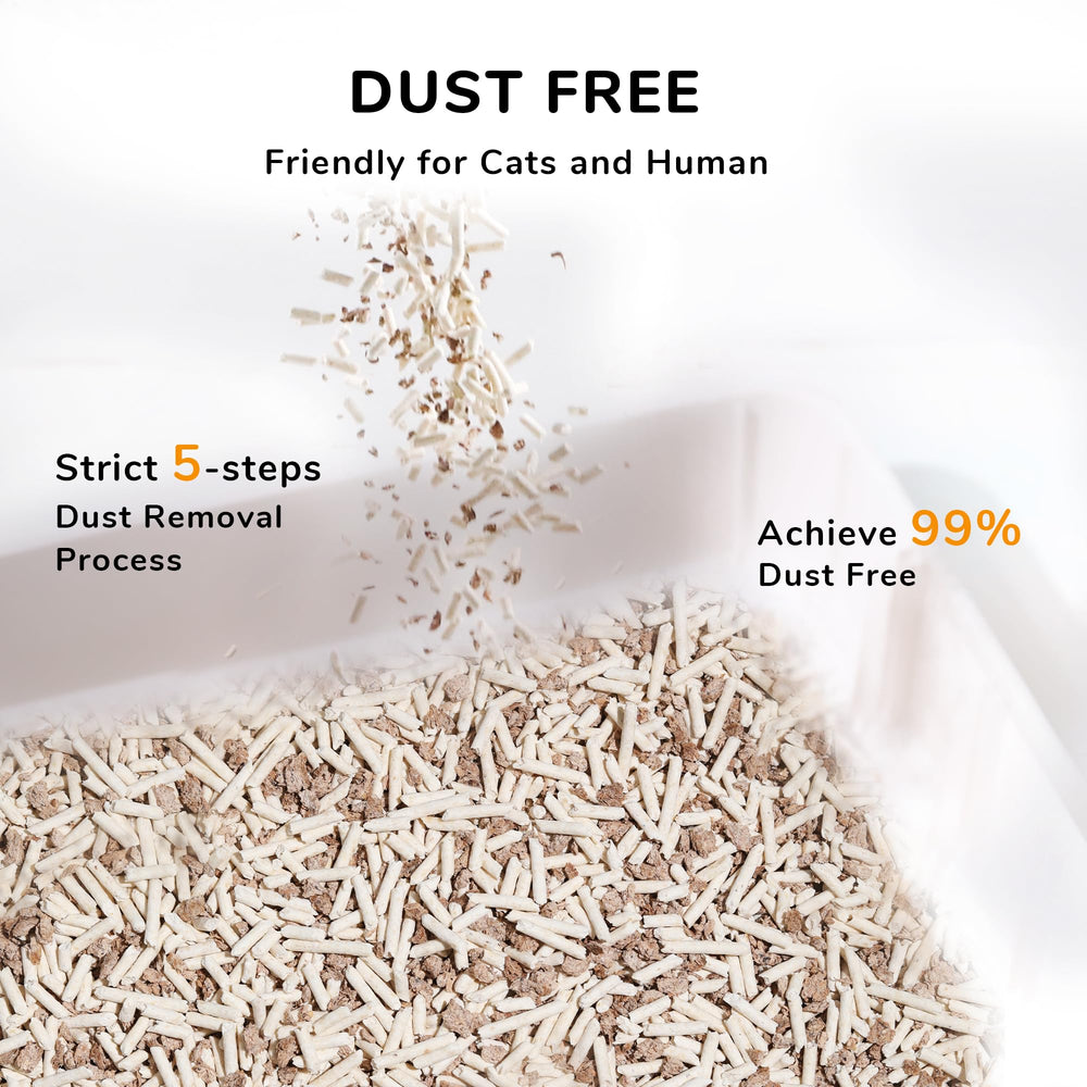 Litière FUKUMARU Tofu odeur naturelle maîtrisée durablement.