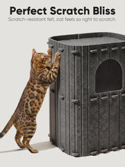 FUKUMARU nid-chat feutre naturel pour intimité et chaleur.