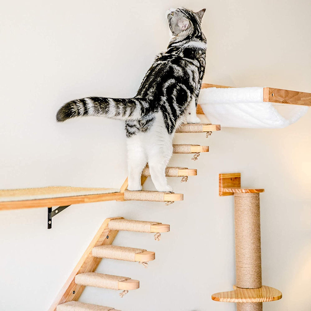 Siege chat mural FUKUMARU transforme le mur en point de repos.