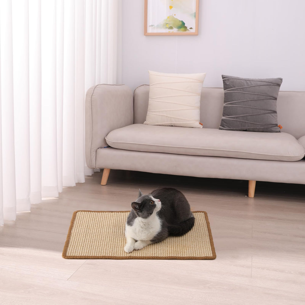 Tapis FUKUMARU protégeant textiles et meubles grâce au griffage naturel.