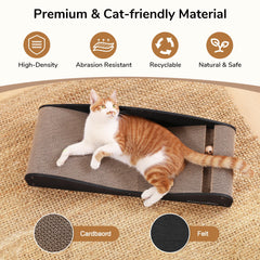 Chat explorant le tunnel avec cloche et balle FUKUMARU.